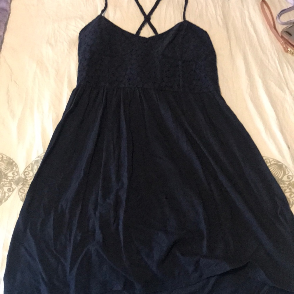 Navy blue summer dress